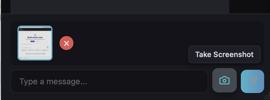 Instant screenshot capture